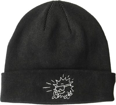 NEFF Mens Sunshine Black Fold Beanie Hat One Size New