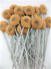 15X - .02uF / 20nF @ 50V - GUITAR TONE/AMP miniature Ceramic Disc   # 112