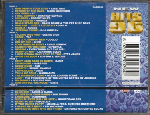 VARIOUS - New Hits '96 (2 CASS, Global TV #RADMC36 - UK, 1996) - Picture 2 of 7