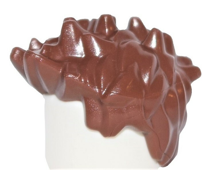 ☀️NEW Lego Minifig Hair Male Spiked Reddish BROWN Ninja Kai