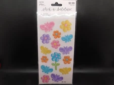 The paper studio stick a bilites Butterfly & Flower stickers 16pc