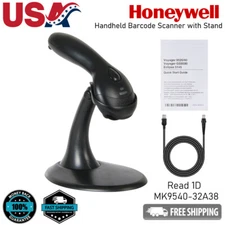 Honeywell Voyager MK9540 Wired Handheld USB 1D Barcode Scanner w/ Stand & Cable