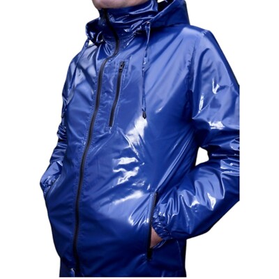 Glanznylon PVC shiny nylon 1K Regenjacke Jacket 13 Farben XS-5XL