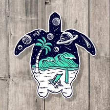 Turtle Beach Galaxy Vinyl Sticker Laptop Sticker Water Bottle Sticker Decal