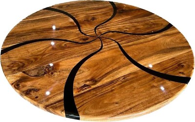 42 '' Epoxid Harz Kaffee Table Top / Epoxid Holz Rund Center