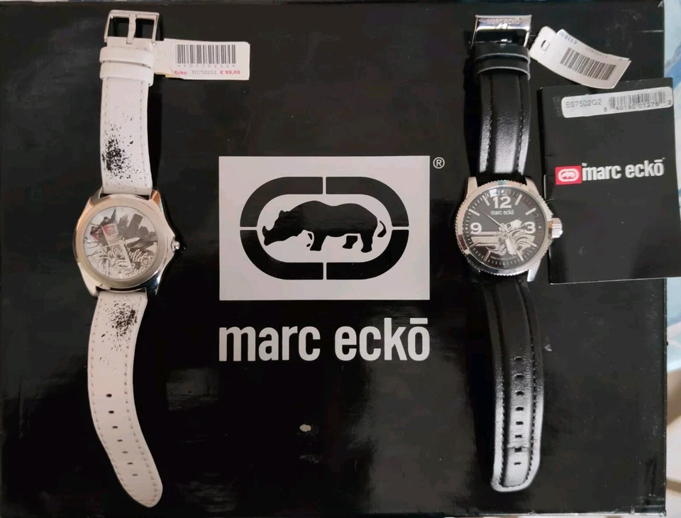 Orologio Vintage Marc Ecko Quartz Nos Fondo Magazzino - Immagine 2 di 4