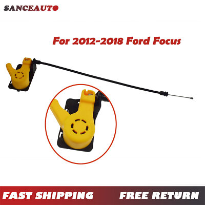 New Hood Latch Release Pull Handle Cable Lever For 2012-18 Ford Focus 1.0L 2.0L