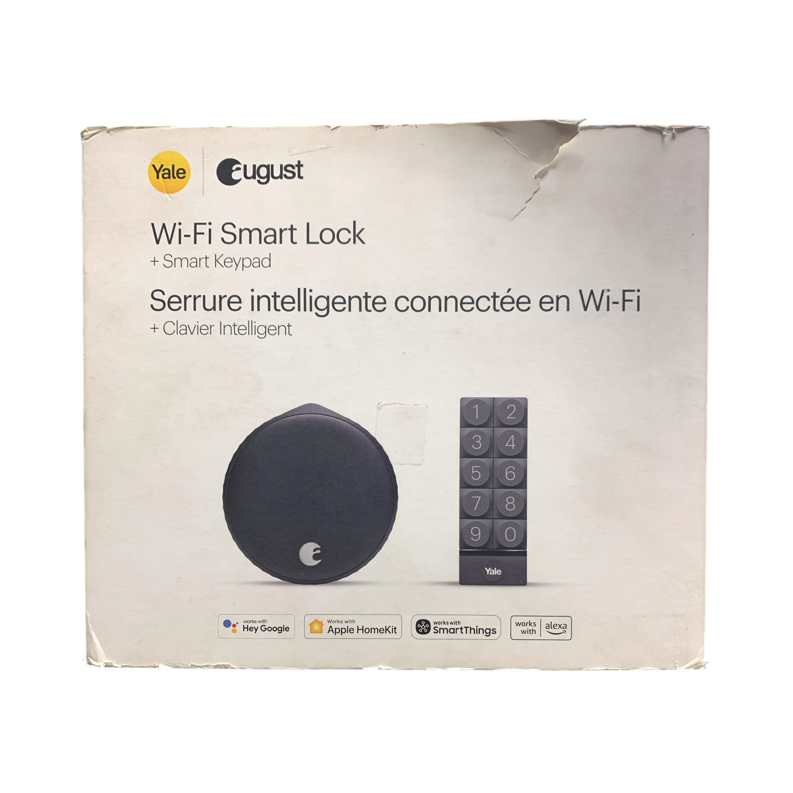 August Home Wi-Fi Smart Lock + Smart Keypad, матовый черный — добавьте доступ без ключей