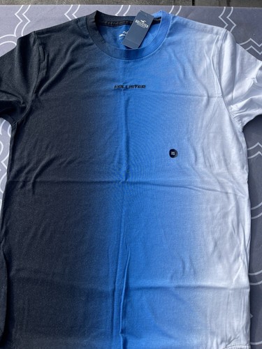 Men’s Hollister California T-Shirt Blue Ombré 100% Cotton Size XS NWT - Picture 2 of 3