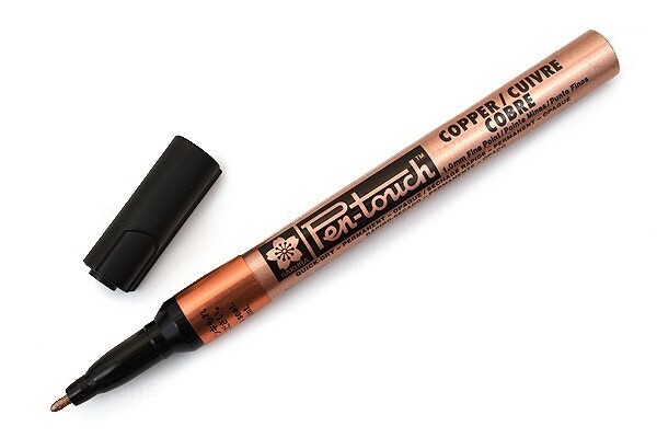 41303 Sakura Pen-Touch Paint Marker, Fine 1.0mm, Metallic Copper, Pack of 1
