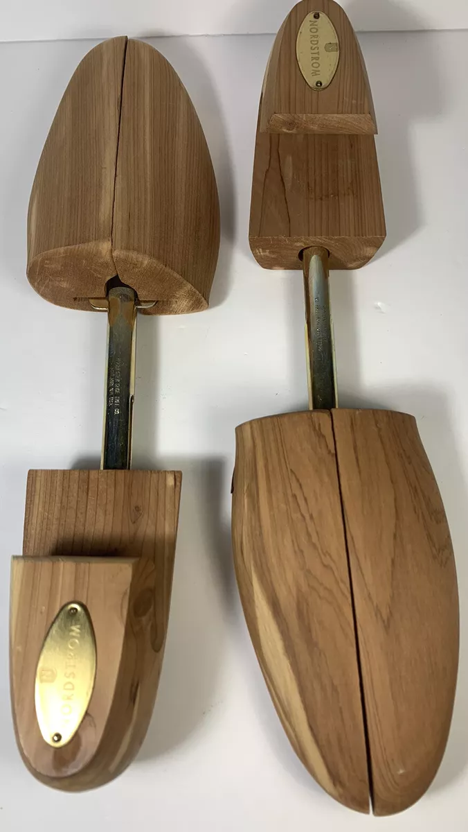 Vintage NORDSTROM WOOD SHOE TREES Size Large Keeper Stretcher Form Wooden Shaper