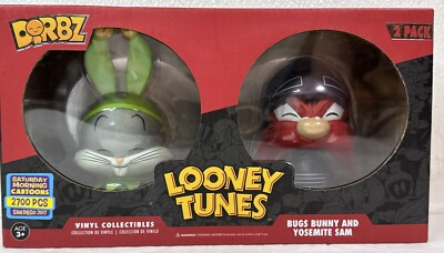New Funko Dorbz 2 Pack BUGS BUNNY Yosemite Sam Looney Tunes SDCC 2017 Exclusive