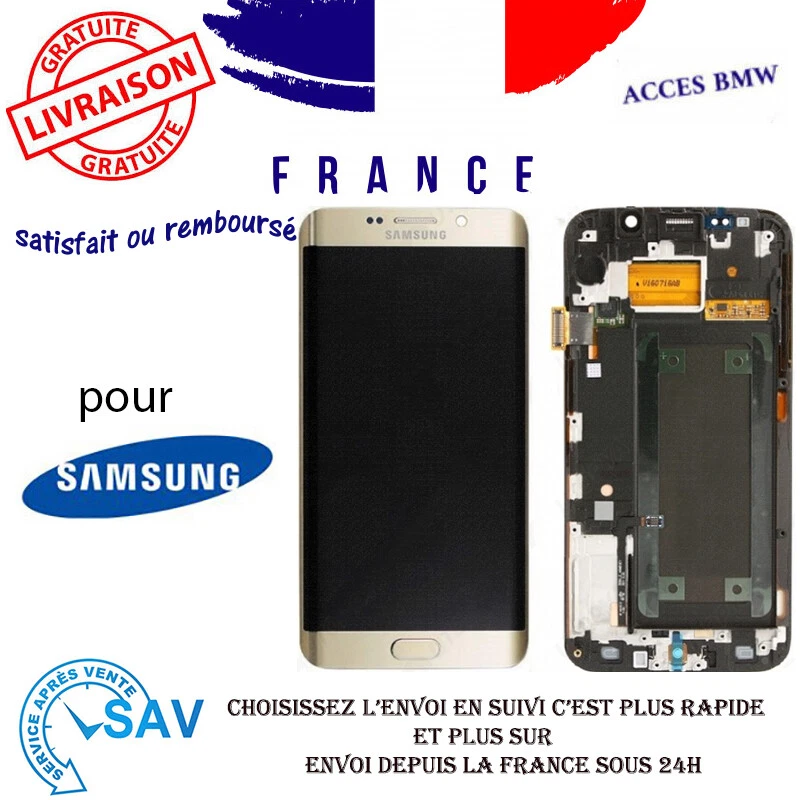 Originale Ecran LCD Complet Or Pour Samsung Galaxy S6 edge G925F - Photo 1/1