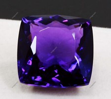 60.75 Ct Natural Russian Purple Amethyst Cushion Cut CERTIFIED Loose Gemstone