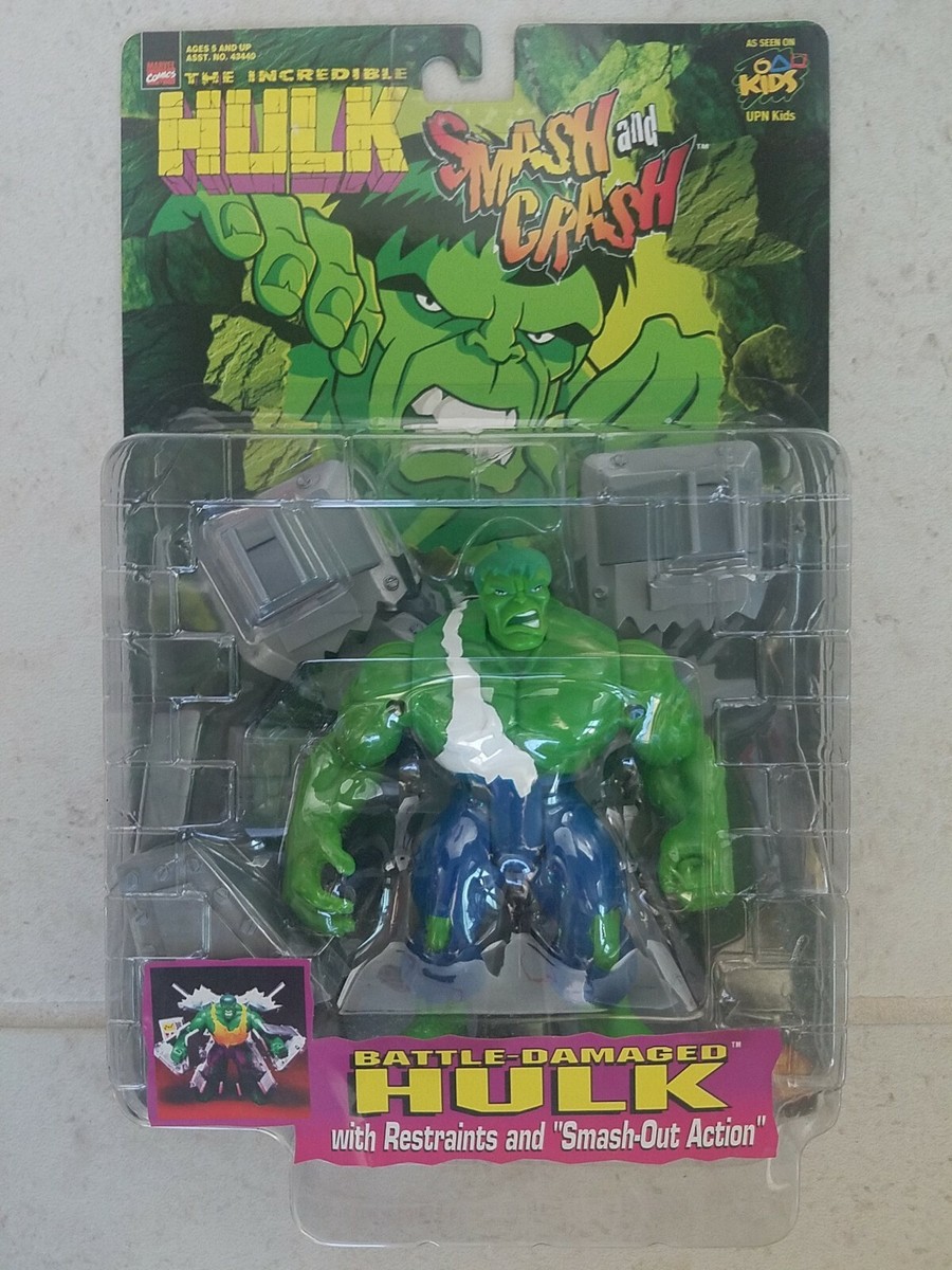 NEW 1997 TOY BIZ MARVEL INCREDIBLE HULK SMASH CRASH BATTLE