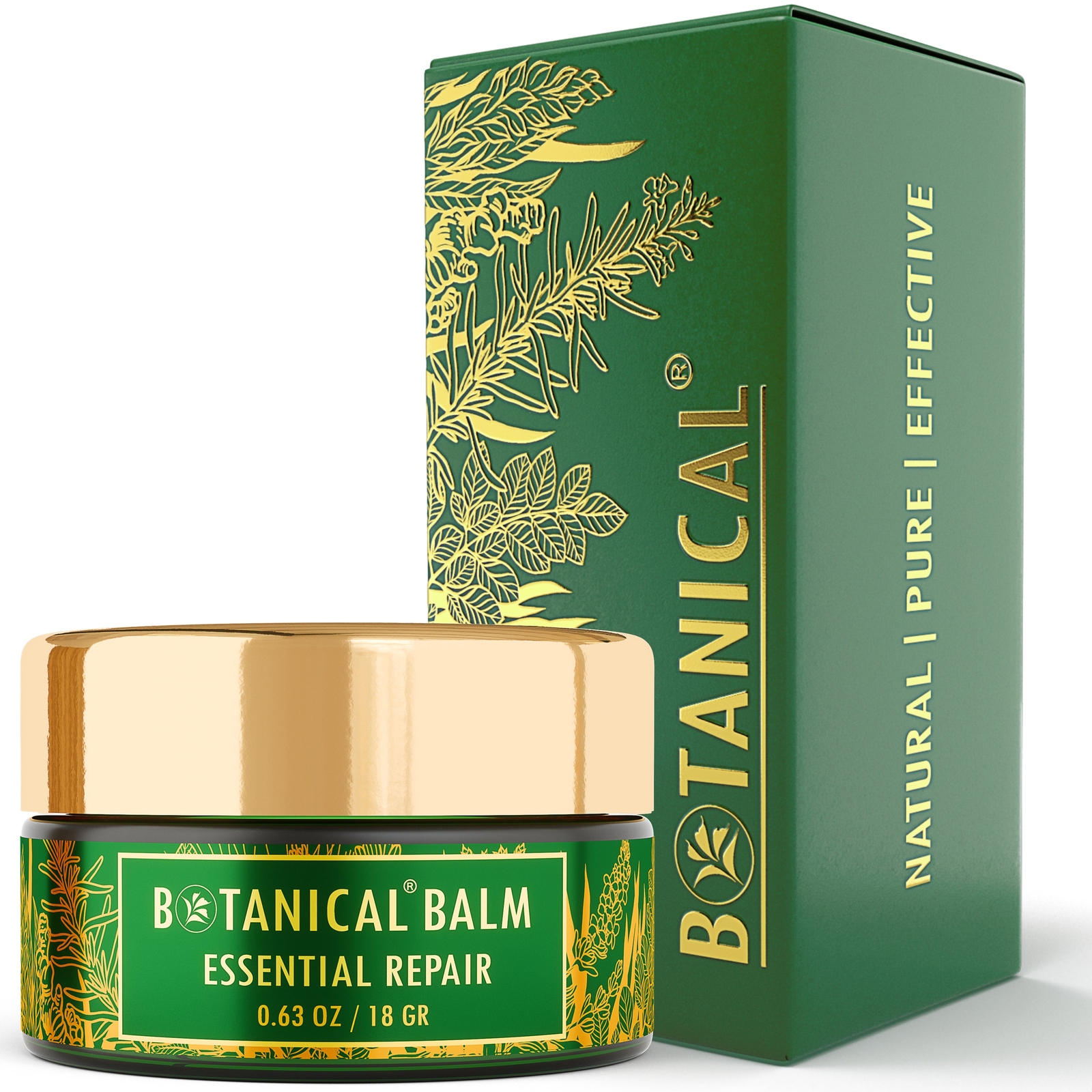 Botanical Essential Repair Balm Hydrating Salve for Instant Skin Healing 0.63 oz