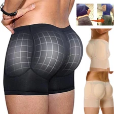 Men Shapewear Shorts Butt Padded Underwear Big Butt Enhance Butt Lifter Pants