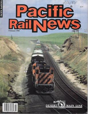 Pacific Rail News 291 1988 Sacramento Light Rail Burlington Northern Columbia E1