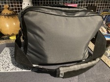 Vintage 1980s CANON Camera Shoulder Carrying Bag Soft Case Shoulder Strap Gray