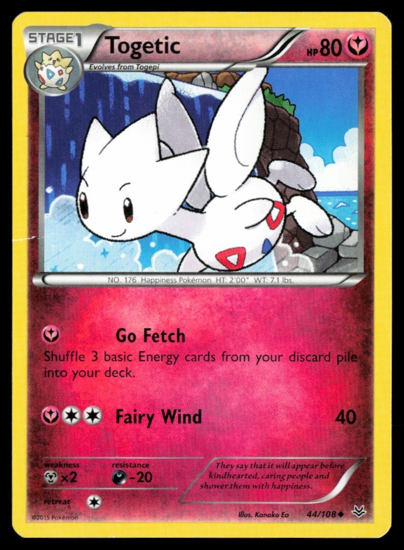 2015 XY - Roaring Skies Togetic #44 Non Holo Pokemon Card