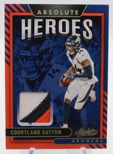 2021 Panini Absolute Football Absolute Heroes Courtland Sutton AH11 44/49 Patch