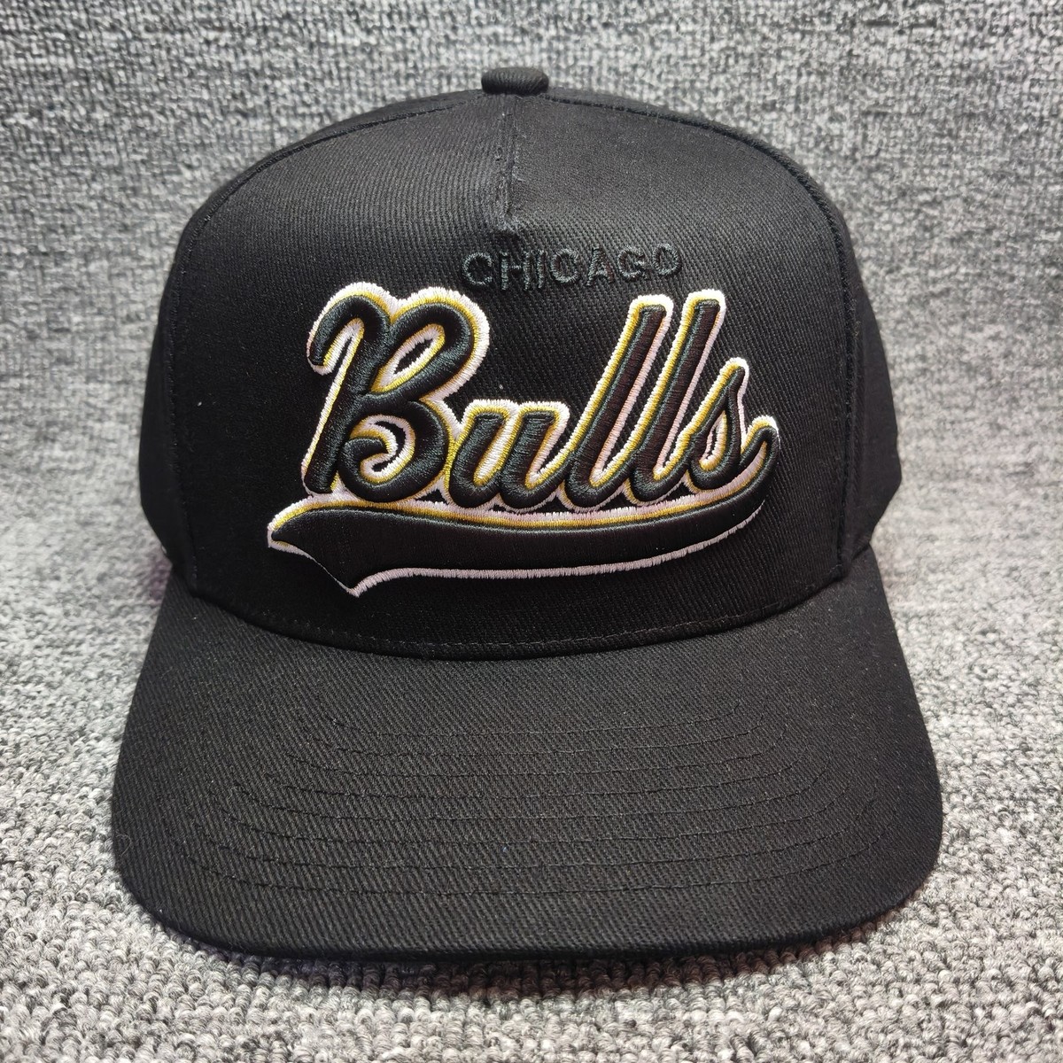 Mitchell & Ness Chicago Bulls NBA Black Snapback Cap Hat OSFM