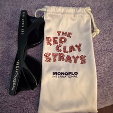 Red Clay Strays Black Souvenir Sunglasses UV400 Solid Frame