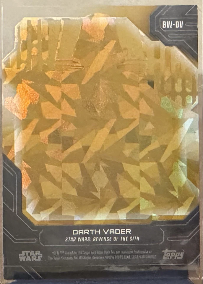 Darth Vader 2024 Topps Star Wars High Tek #BW-DV Black & White Gold /50 - Image 2 of 3
