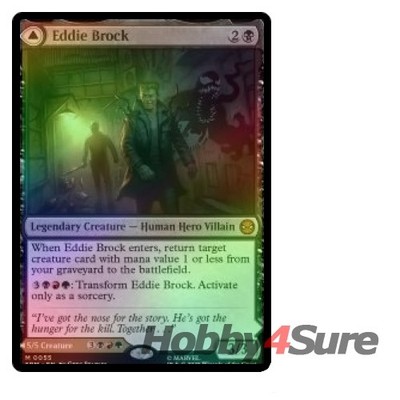 Foil Eddie Brock M/NM Magic: The Gathering MTG Marvel's Spider-man