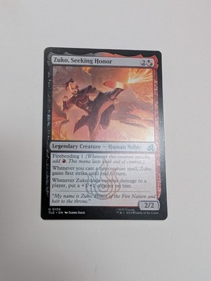 MTG - Zuko, Seeking Honor - Avatar: The Last Airbender: Eternal-Legal NM/M Cond