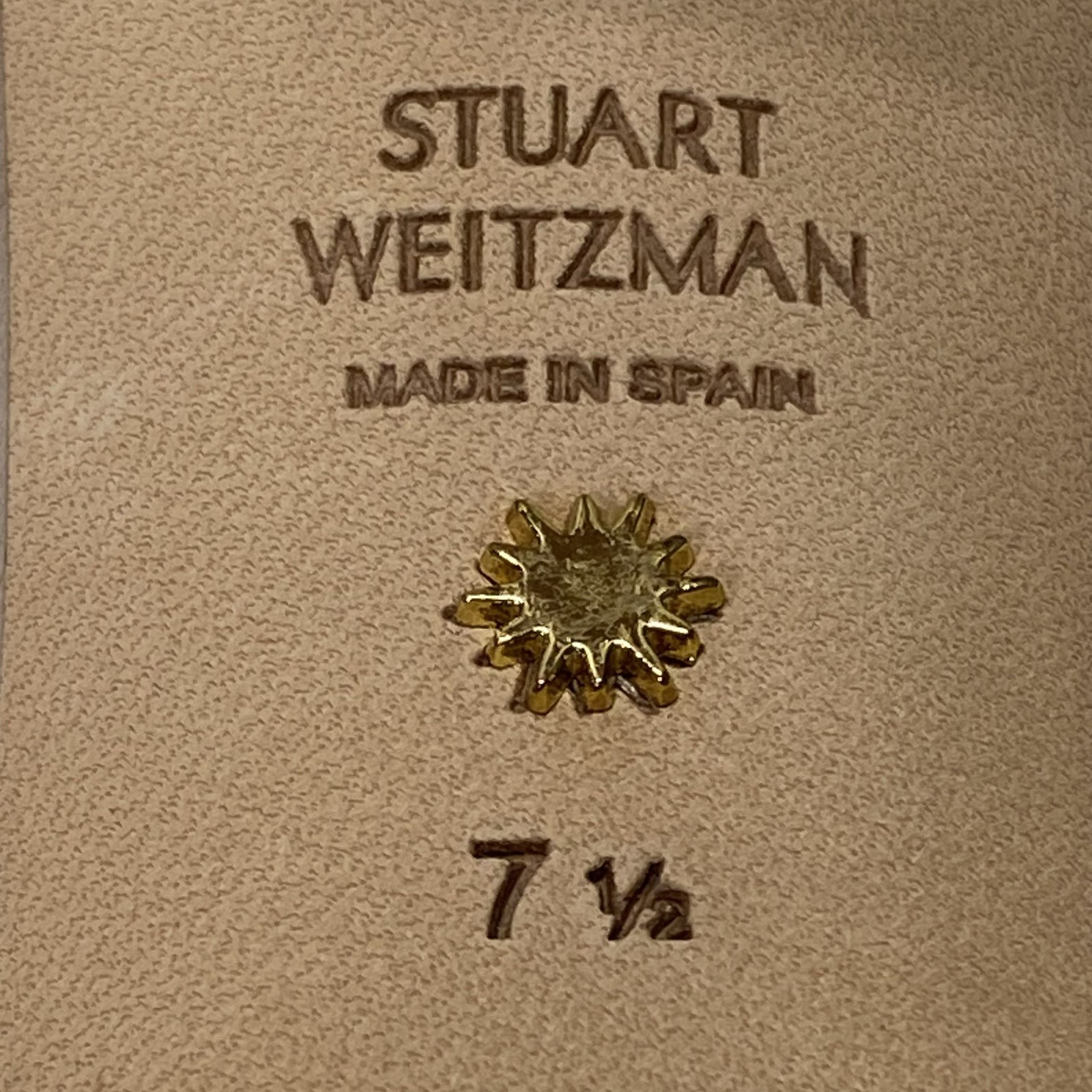 Stuart Weitzman Beige Solid Ankle Strap Sandals H… - image 6