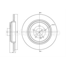 METELLI Bremsscheiben Hinterachse voll für Mercedes-Benz M-Klasse W163 METELLI Bremsscheiben Hinterachse voll für Mercedes-Benz M-Klasse W163