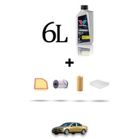 Hoffcar Wartungsset 4 Filter Und 6L ÖL FüR Volvo S60 2.4 D 92Kw Von 2005 Bis 20