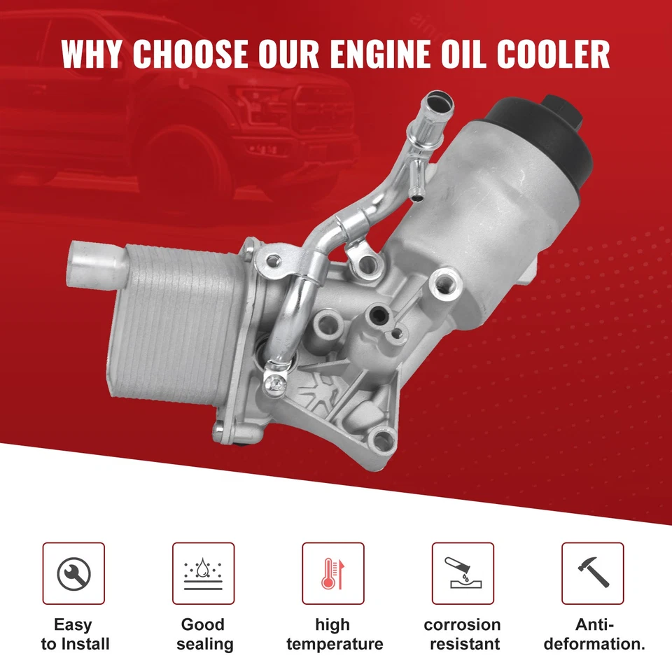 Conjunto de carcasa de filtro de enfriador de aceite para Chevy Cruze Sonic Trax Buick Encore 1,4 L Foto 4 de 4