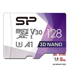 Silicon Power 128GB Micro SD Card U3 SDXC Up to 100MB/s 128 GB Adapter Included
