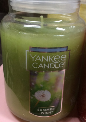 Yankee Candle Summer Wish Large Jar 22oz Green Floral  NEW