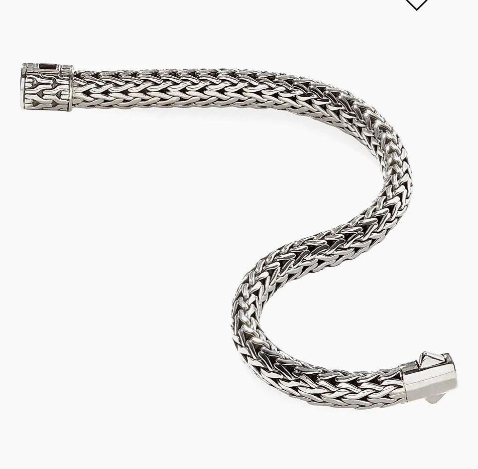 Brazalete John Hardy Clásico Cadena Plata Esterlina Venta al por menor: $1,395 NUEVO Foto 3 de 4