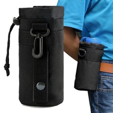 Molle Water Bottle Holder Tactical Pouches Carrier for Backpack with D-Ring Hook