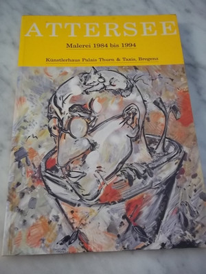 ATTERSEE Malerei 1984 bis 1994 with 11x8 SIGNED DRAWING! Free Shipping!