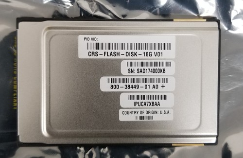 Cisco (16-4130-01) 16 GB ATA FLASH PC CARD (CRS-FLASH-DISK-16G V01) - Afbeelding 2 van 2