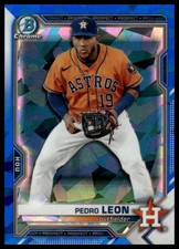 2021 Bowman Draft Sapphire Edition #BDC-92 Pedro Leon Houston Astros NM+