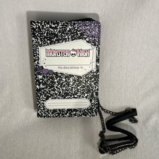 Monster High Doll Crossbody Diary Purse Handbag Goth Spirit Halloween Clawdeen