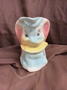 Walt Disney DUMBO Creamer/Milk Pitcher Circus Elephant Vintage Pottery