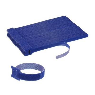 100-Pack Reusable Cable Ties, 7.9'' Hook and Loop Cable Ties for Home [Blue]