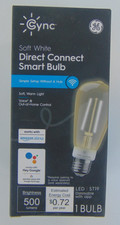 GE Cync Soft White Direct Connect Smart Bulb ST19 LED Edison Style Bulbs