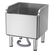 Large Capacity Utility Mop Basin Sink for Laundry Restaurant 17 Inch