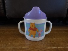 Vintage Winnie The Pooh And Piglet Children's Cup. Zaks Designs With Lid