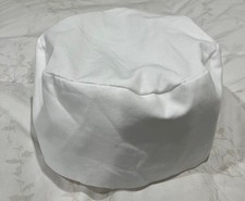 CHEF WORKS - White Beanie Cap With Elastic BNWH-WHT