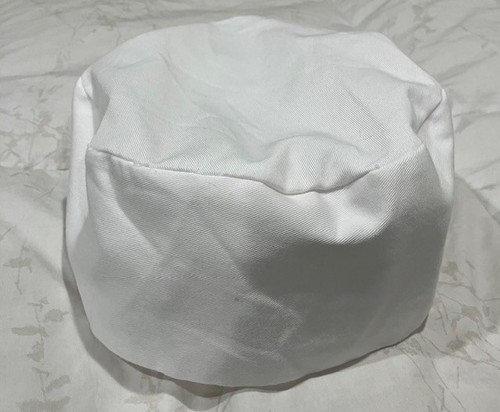 CHEF WORKS - White Beanie Cap With Elastic BNWH-WHT