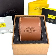 Breitling Transocean Chronograph 38 Black Dial Leather Band Steel Box Paper 2015 4